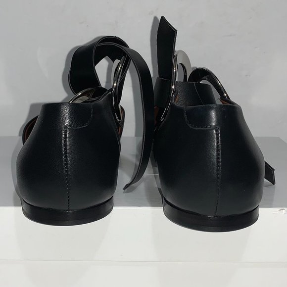 Proenza Schouler Grommet D'orsay Flats in Black - Picture 6 of 9